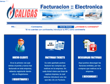 Tablet Screenshot of facturae.caligas.com.mx